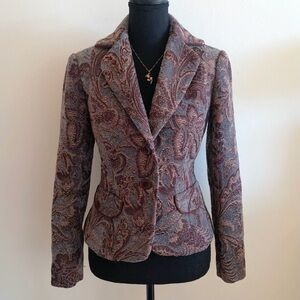 Paisley Patterned Women's Blazer